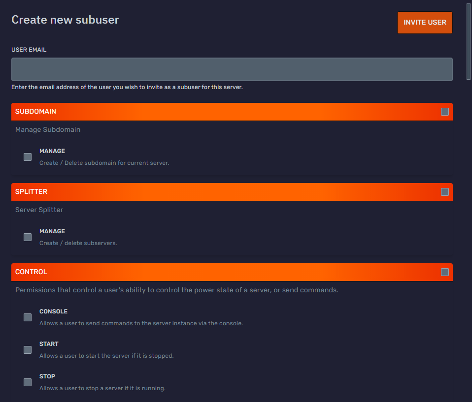 DuckPanel Users tab with the Create New button